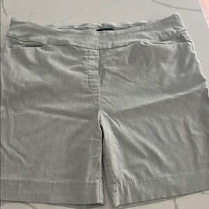 Gray Bermuda Shorts with Classic Design